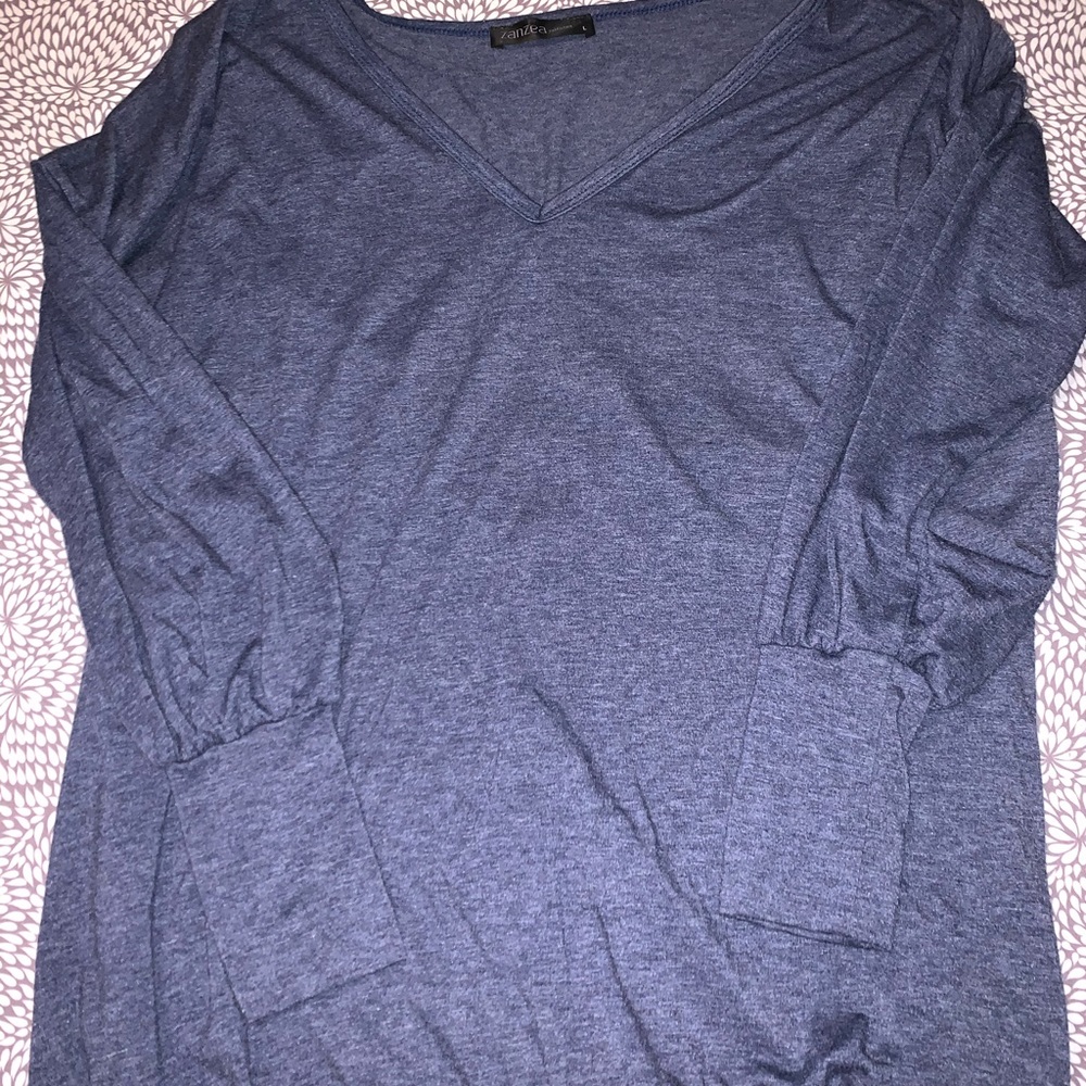 Blue Long Sleeved Shirt